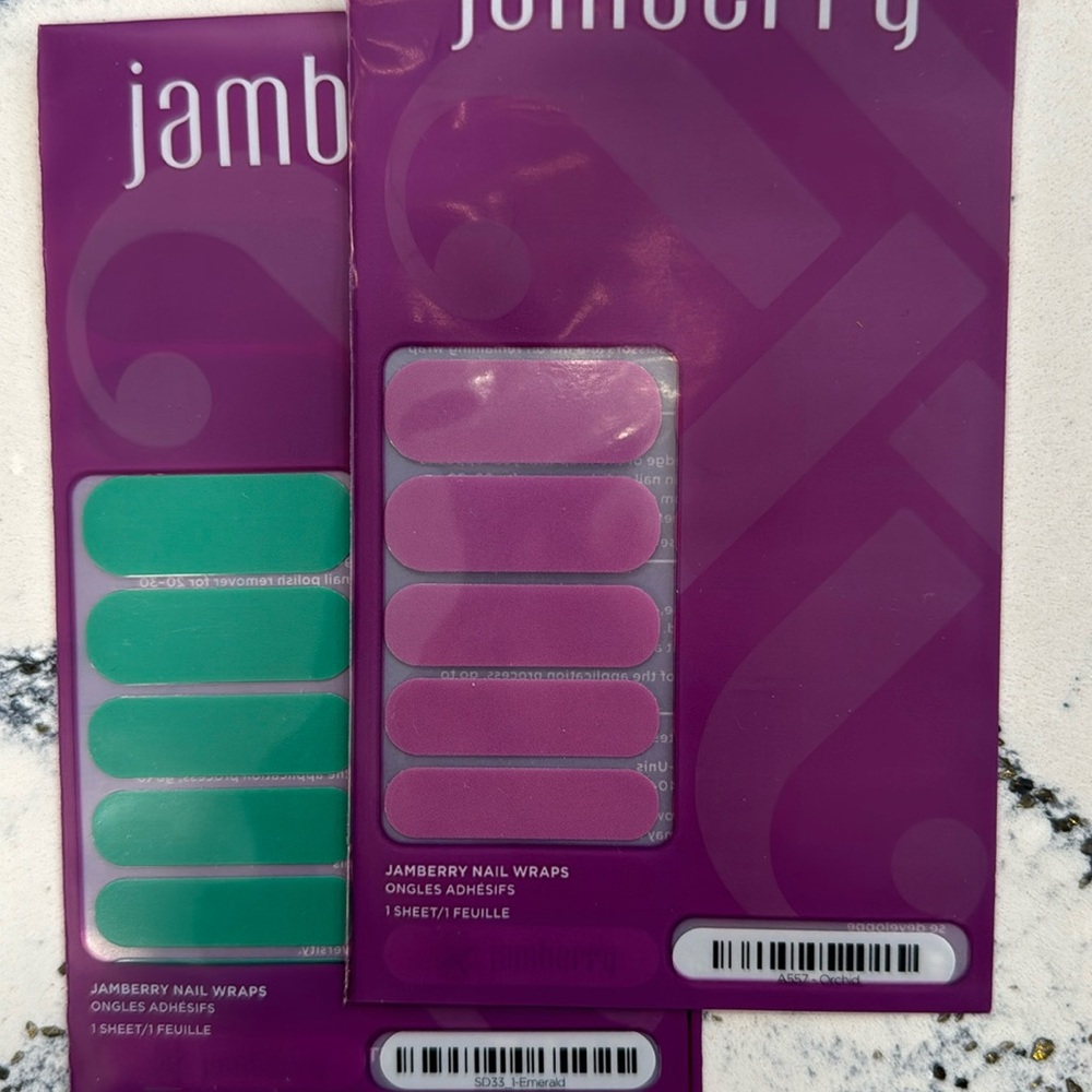 2 new Jamberry Nail wrap packages